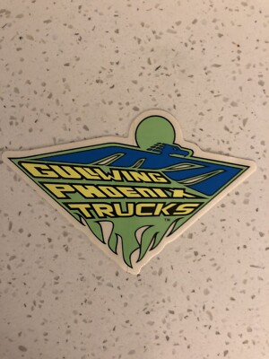 One Authentic /Vintage 70 Gullwing Phoenix Trucks Skateboard  Sticker, New O/S