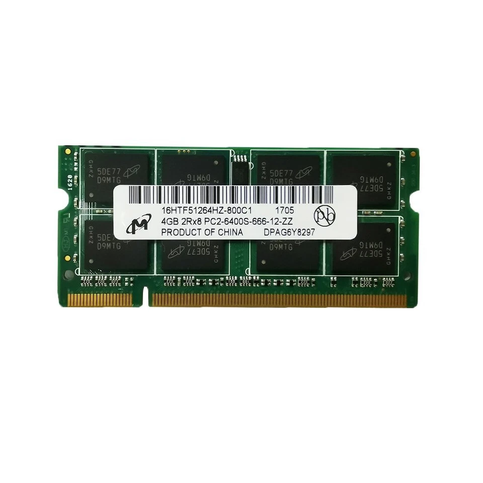 8GB 2 x 4GB / 2GB DDR2 800MHz PC2-6400S 200PIN Laptop RAM SODIMM For Micron Lot - Image 3 of 4