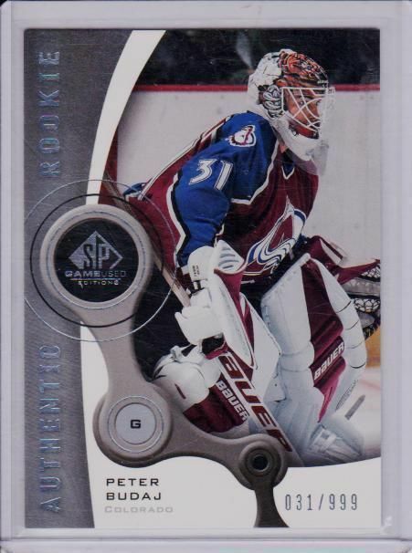 05-06 Peter Budaj SP Game Used Rookie SP 1/1 His Jersey Number 31/999