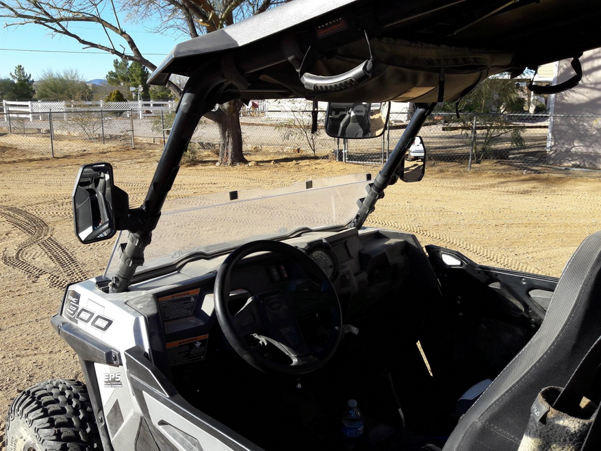 Rear View Side Mirrors & Center Mirror Kit Fit John Deere Gator HPX XUV