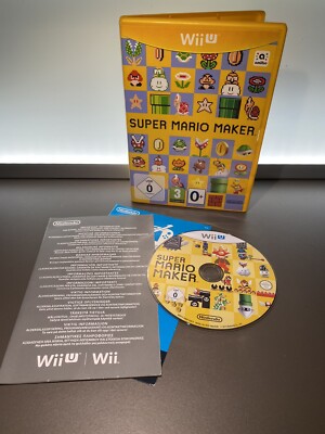 Super Mario Maker (Nintendo Wii U, 2015) CIB  