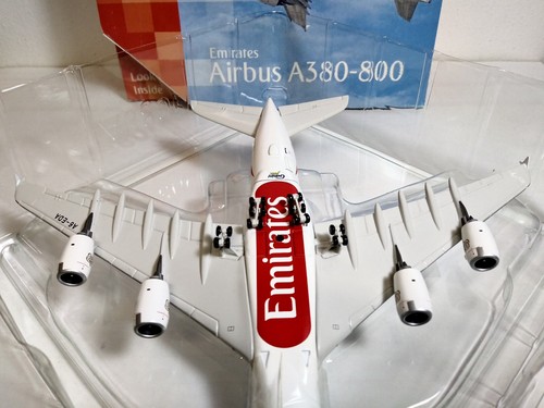 Gemini Jets 1:400 Emirates FIRST A380-800 A6-EDA Rare Collectible Model MINT - Foto 7 di 19