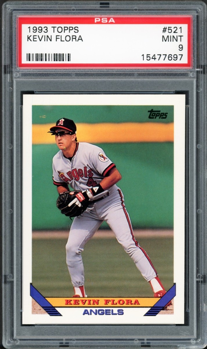 1993 Topps Baseball #521 Kevin Flora ROOKIE - California Angels