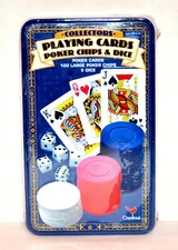 Collectors - Playing Cards, 100 Poker Chips, and 5 Dice by Cardinal - 2002 - Ite