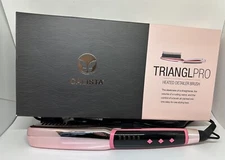 Calista TrianglPRO Triangl Pro Heated Hair Detailer Brush Shimmering Pink RARE