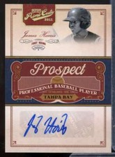 James Harris Rookie Card 2011 Prime Cuts Prospect Signatures Gold #JHA 