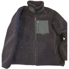 Uniqlo Sherpa Fleece Jacket Boys 13 Navy