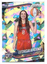 2025 PANINI PRIZM WNBA GEORGIA AMOORE CRACKED ICE PRIZM RC #140 (MYSTICS)