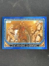 The Armorer Unleashed 2024 Topps Chrome Star Wars The Mandalorian Blue /99