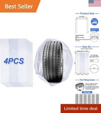 Torby na opony podczas przechowywania, biała plastikowa torba do przechowywania opon, opakowanie 4 szt., używane do ...