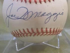 JOE DiMAGGIO (HOF) & TED WILLIAMS (HOF) AUTOGRAPHED BASEBALL