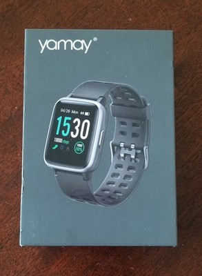 NIB Yamay Smart Watch Silicone Band In Original Box w/Charger (Untested)