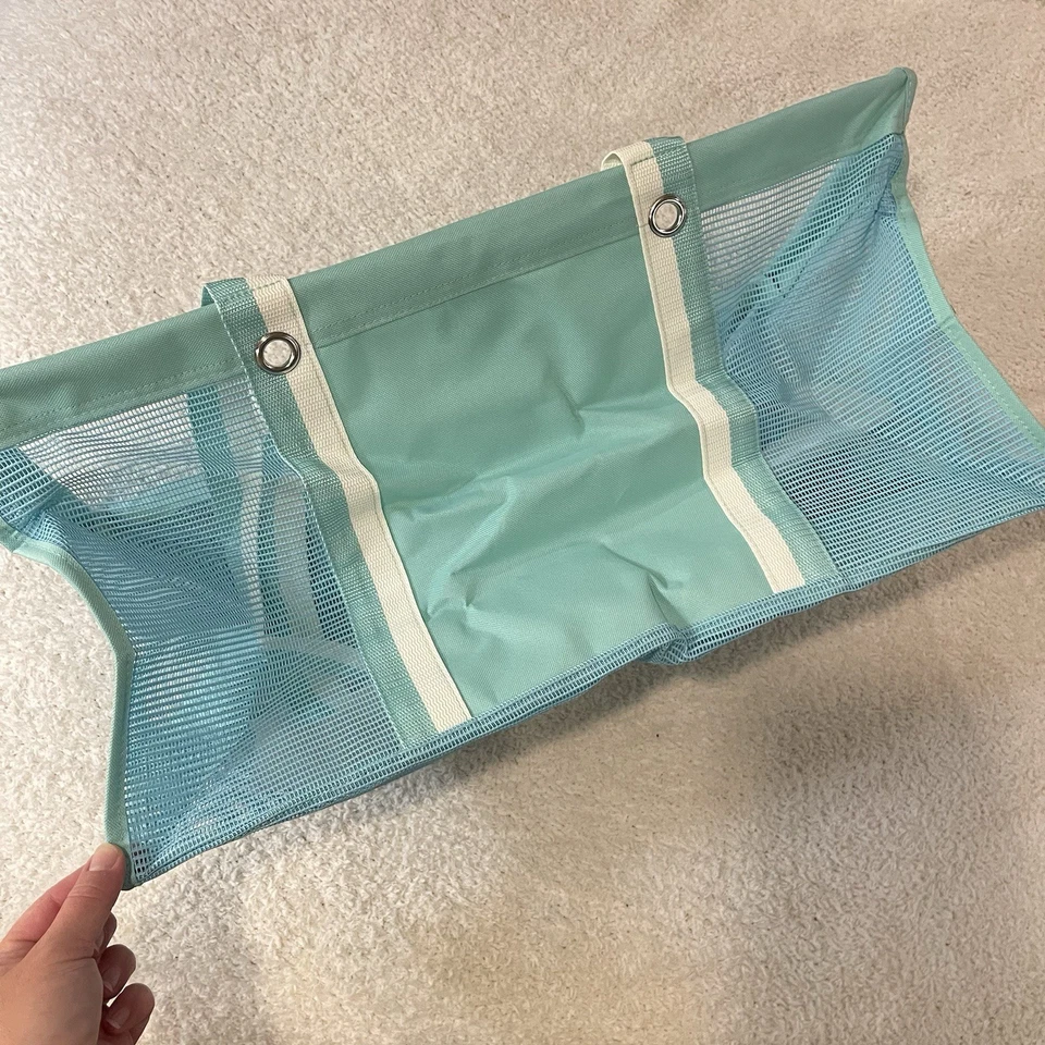 Bolso de Playa Thirty One Grande Utilitario Malla Azul Caribe Nuevo con Etiquetas Descatalogado Foto 2 de 4