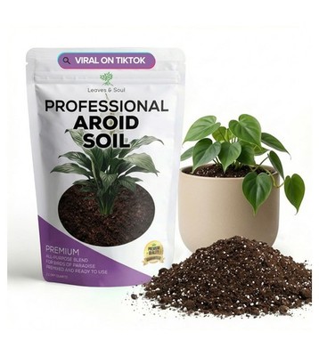 Premium Aroid Potting Mix 8.2 Quarts - Well-Draining Indoor Plant Soil