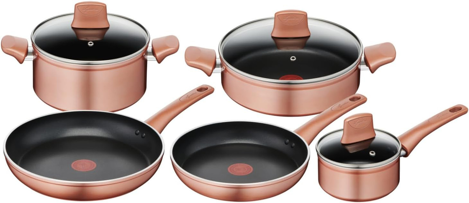Batteria Pentole Este 8 Pezzi Design Alluminio - Stile in Cucina