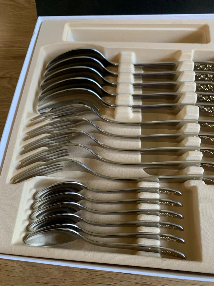 WMF Romantica Cromargan Germania Posate 6 Persone 24 Pezzi - Immagine 2 di 4