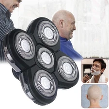 2Pack 5-Blade Floating Replacement Head and Electric Shaver Bald Shaving