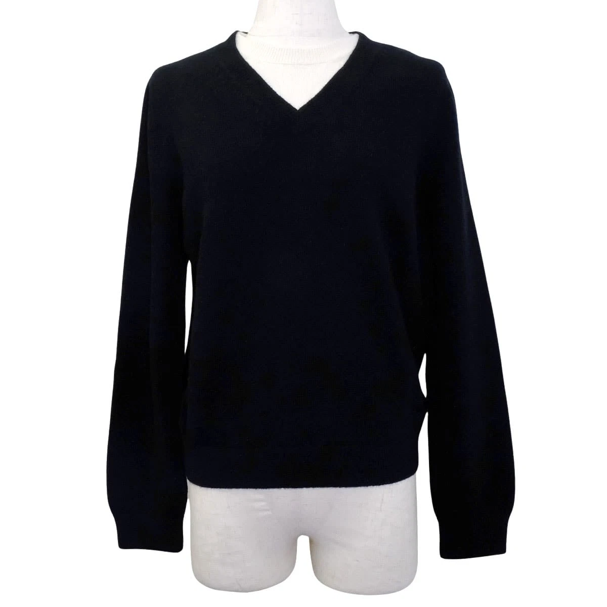 Chanel — 2026SS CHANEL Pullover with COCO Mark Patch Noir (Black)/Blanc (White) Cashm...