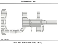 2024 Sea Ray 210 SPX DuraEVA Seadek EVA Foam Boat flooring