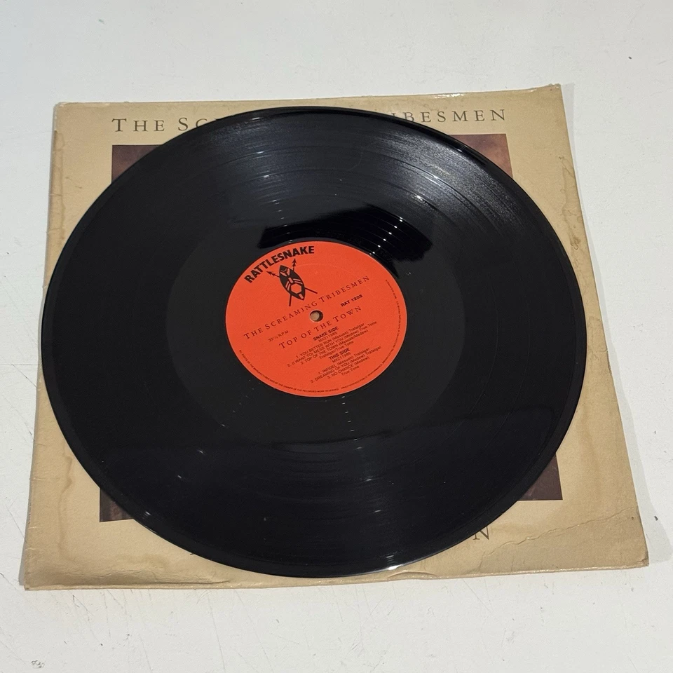 The Screaming Tribesmen Top OF The Town Vinyl LP Rattlesnake Records RAT1202 86 - Image 3 of 4