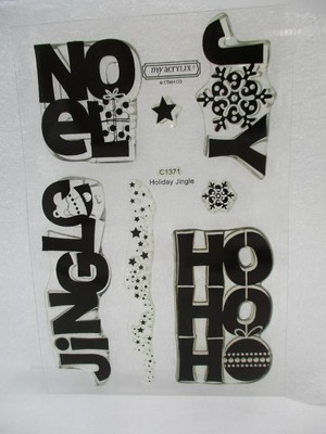 Close to My Heart CTMH C1371 Stamp Set Holiday Jingle Christmas Joy Noel Jingle