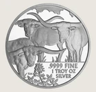 One Troy Ounce Silver Round Texas Longhorns (sale)
