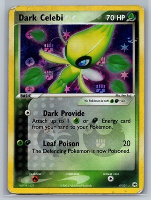 Dark Celebi - HL Hidden Legends #4/101 Holo Rare Reverse Holo HP/DMG