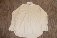 Charles Tyrwhitt Shirt Mens 17 35 White Herringbone Classic Fit French Cuff