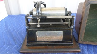 Thomas A Edison Gem Cylinder Phonograph Antique For Parts Or Repair Vintage