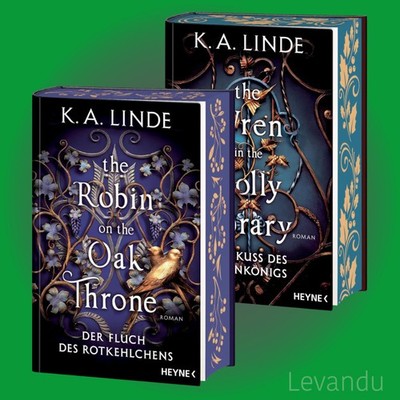 Oak & Holly-Saga 1+2 | K. A. Linde | Roman - 2 Bücher - Farbschnitt-Ausgaben