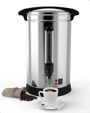 GarveeHome 120 Cups Coffee Urn,18L/4.8 Gallon Commerical Coffee Maker for Buffet