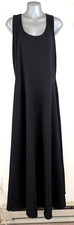 PACT sz XXL Maxi style Dress black knit sleeveless tank long stretchy 4800