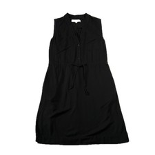 LOFT Sleeveless V-Neck Shirt Dress Size XS Knee Length Minimalist Casual Classic