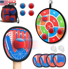 Toss and Catch Ball Game Set, Toddler Baseball Glove for Beach Pool Yard, Kids S