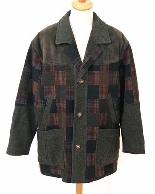Julius Lang Trachten Herren Walk Jacke Grösse XL mit Leder T433