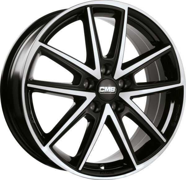 Cms C30 Diamant Schwarz 7,5X19 Et 53.5 Lk 5 112 Alufelgen 19 Zoll Cms C30 Alufel-image