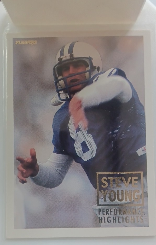 1993 Fleer - Steve Young Performance Highlights Steve Young #3 BYU,49ERS, HOF