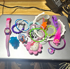Multicolor Unisex Kids Plastic Cartoon Jewelry Set Bracelet Watch