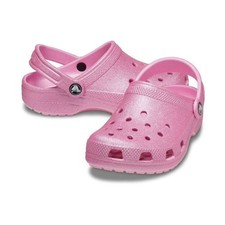 CROCS 206993-6XE CLASSIC GLITTER CLOG GLITTER/PINK-SIZE 1