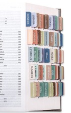 Laminated Bible Tabs for Women Men - Large Print Study Colorful