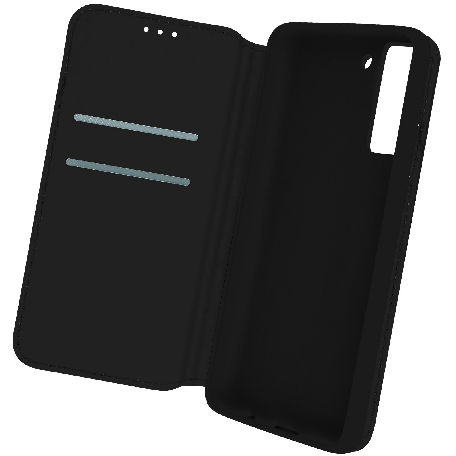 Coque pour Galaxy S21 FE clapet portefeuille antichoc avec support vidéo