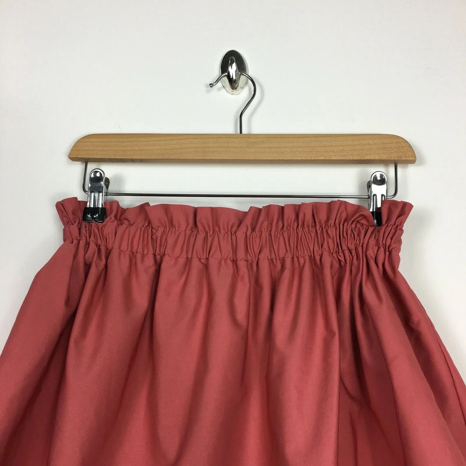 Zara Woman Small 8 10 Mini Skirt Pink Blush Paperbag Waist Short Summer Holiday thumbnail 3