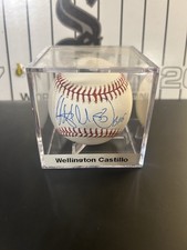 Wellington Castillo Signed Autograph Official ROMLB Baseball with Display Case