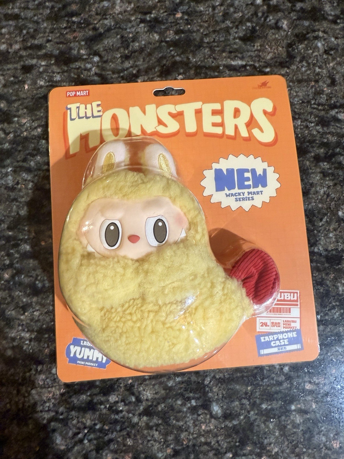 Authentic POPMART LABUBU The Monsters Wacky MART Series Earphone Case Shrimp