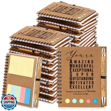 Jetec 25 Sets Inspirational Notebooks Bulk Christmas Employee App
