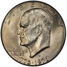 1776-1976-D Type 1 Mint State Bicentennial Eisenhower Dollar 1$