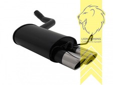 Sportauspuff Endschalldämpfer für Mercedes Benz W201 190E 2 x 76mm SR-Design