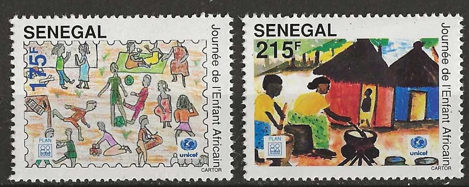 Senegal - Tag des afrikanischen Kindes Satz postfrisch 1994 Mi. 1318-1319 - Bild 1 von 1
