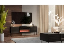CORTINA TV-Lowboard mit Elektrokamin, 180 cm, Wärmefunktion, Fernsehschrank