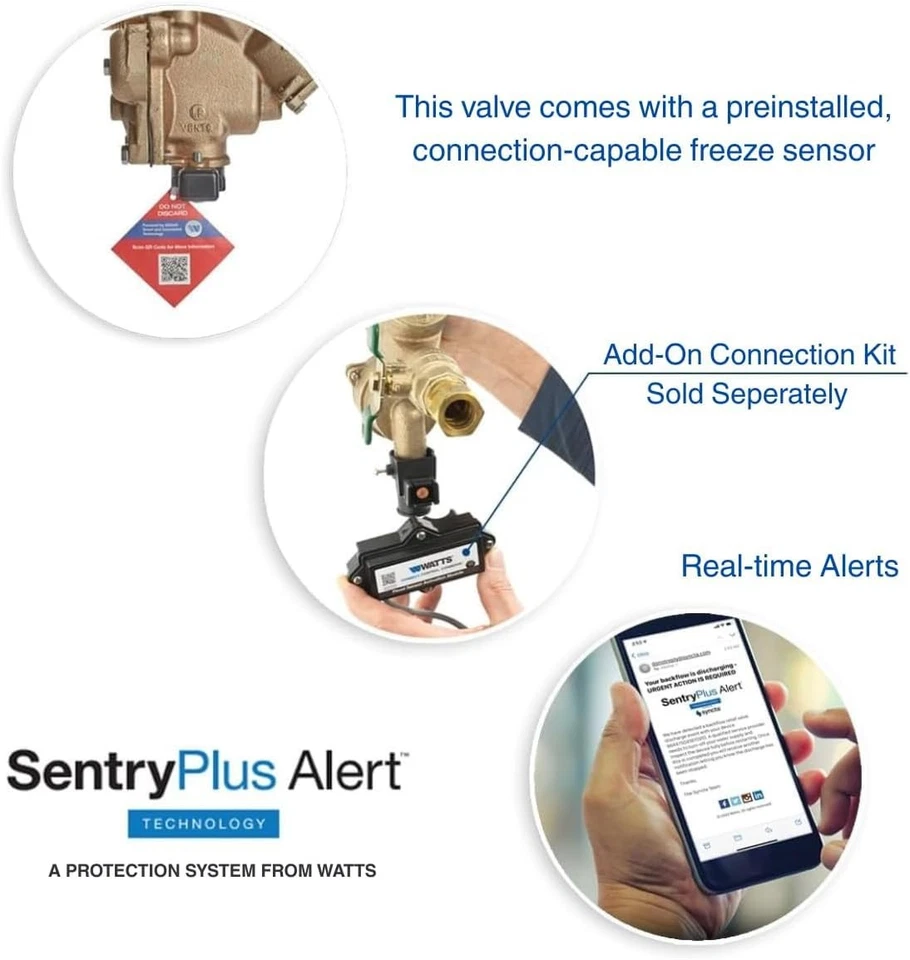 765 Series 3/4" Bronze Pressure Vacuum Disjuntor Preventer Backflow, Quarter Tu... - Imagem 4 de 4